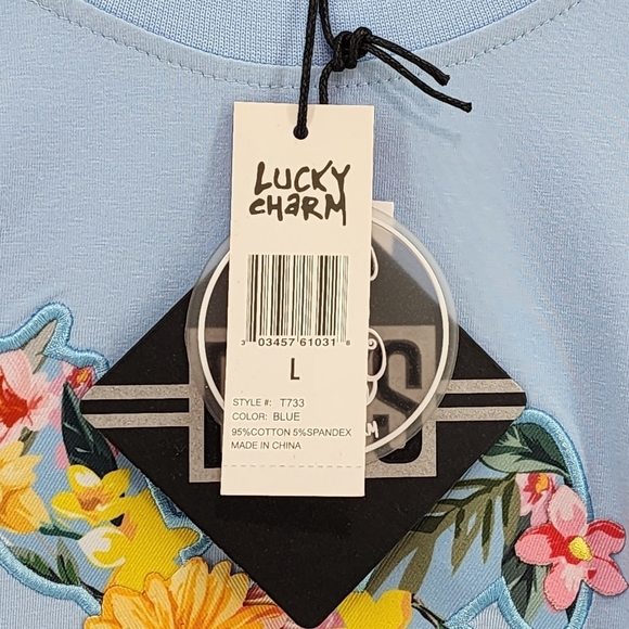 Lucky Charm Unisex Blossom Short Sleeve Tee - Picture 6 of 9